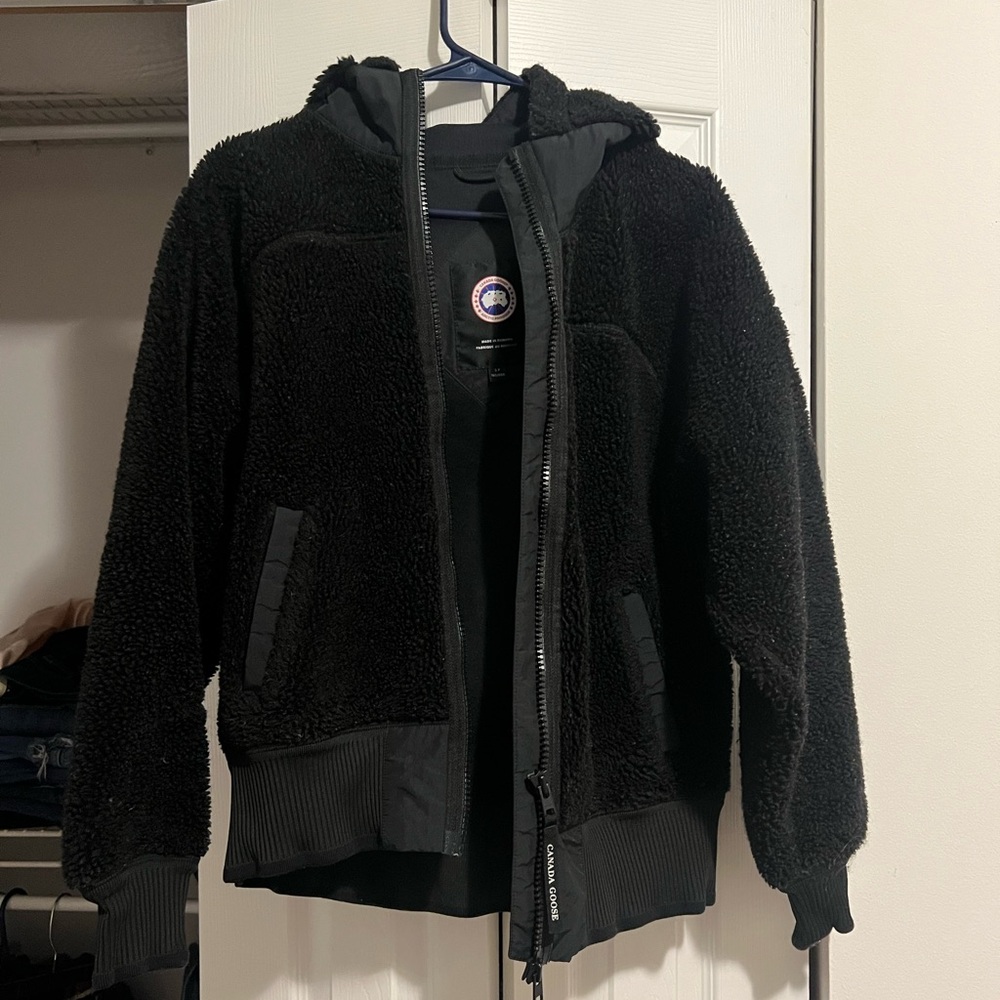 Canada Goose Womens Black Fleece Jacket! Size Small